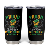 Jamaica Independence Day Tumbler Cup Proud Jamaican Hand Fist Break The Chain - Wonder Print Shop