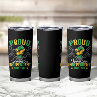 Jamaica Independence Day Tumbler Cup Proud Jamaican Hand Fist Break The Chain - Wonder Print Shop
