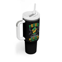 Jamaica Independence Day Tumbler With Handle Proud Jamaican Hand Fist Break The Chain - Wonder Print Shop