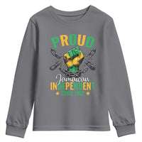 Jamaica Independence Day Youth Sweatshirt Proud Jamaican Hand Fist Break The Chain - Wonder Print Shop