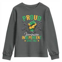 Jamaica Independence Day Youth Sweatshirt Proud Jamaican Hand Fist Break The Chain - Wonder Print Shop