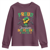 Jamaica Independence Day Youth Sweatshirt Proud Jamaican Hand Fist Break The Chain - Wonder Print Shop