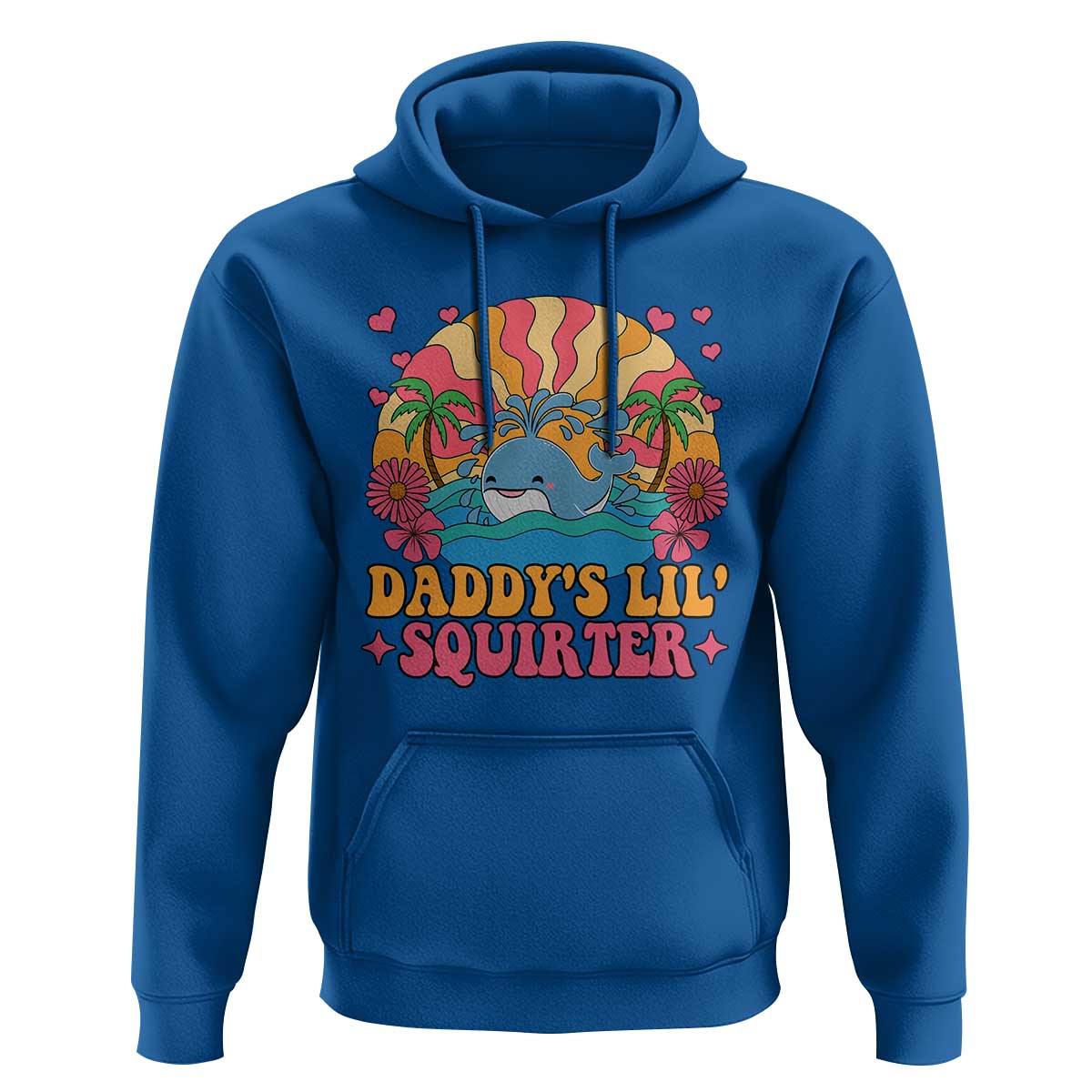 Funny Daddys Lil Squirter Hoodie Inappropriate Adult Humor Squirting Whale - Wonder Print Shop