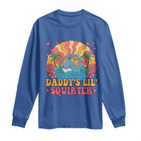 Funny Daddys Lil Squirter Long Sleeve Shirt Inappropriate Adult Humor Squirting Whale - Wonder Print Shop