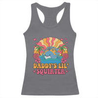 Funny Daddys Lil Squirter Racerback Tank Top Inappropriate Adult Humor Squirting Whale - Wonder Print Shop