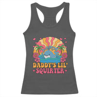 Funny Daddys Lil Squirter Racerback Tank Top Inappropriate Adult Humor Squirting Whale - Wonder Print Shop