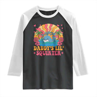 Funny Daddys Lil Squirter Raglan Shirt Inappropriate Adult Humor Squirting Whale - Wonder Print Shop