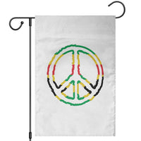 Rasta Jamaican Flag Peace Symbol Reggae Garden Flag - Wonder Print Shop