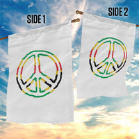 Rasta Jamaican Flag Peace Symbol Reggae Garden Flag - Wonder Print Shop