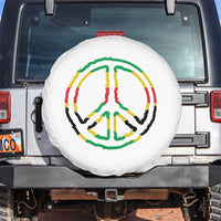 Rasta Jamaican Flag Peace Symbol Reggae Spare Tire Cover - Wonder Print Shop