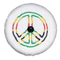 Rasta Jamaican Flag Peace Symbol Reggae Spare Tire Cover - Wonder Print Shop