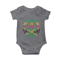 Rasta Jamaican Flag Peace Symbol Reggae Baby Onesie - Wonder Print Shop