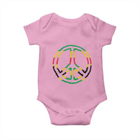 Rasta Jamaican Flag Peace Symbol Reggae Baby Onesie - Wonder Print Shop