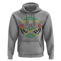 Rasta Jamaican Flag Peace Symbol Reggae Hoodie - Wonder Print Shop
