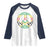 Rasta Jamaican Flag Peace Symbol Reggae Raglan Shirt - Wonder Print Shop