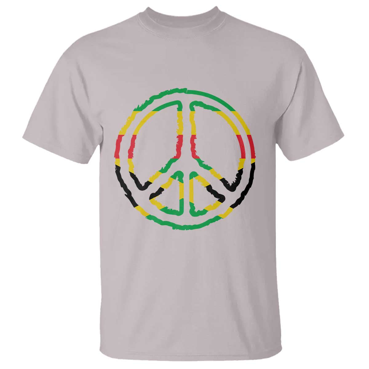 Rasta Jamaican Flag Peace Symbol Reggae T Shirt - Wonder Print Shop