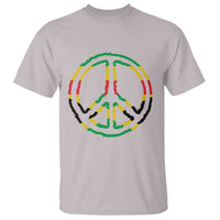 Rasta Jamaican Flag Peace Symbol Reggae T Shirt - Wonder Print Shop