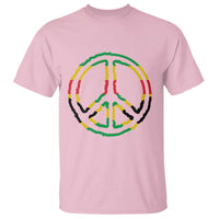 Rasta Jamaican Flag Peace Symbol Reggae T Shirt - Wonder Print Shop