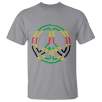 Rasta Jamaican Flag Peace Symbol Reggae T Shirt - Wonder Print Shop