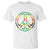 Rasta Jamaican Flag Peace Symbol Reggae T Shirt - Wonder Print Shop