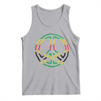 Rasta Jamaican Flag Peace Symbol Reggae Tank Top - Wonder Print Shop