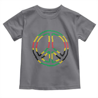 Rasta Jamaican Flag Peace Symbol Reggae Toddler T Shirt - Wonder Print Shop