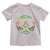 Rasta Jamaican Flag Peace Symbol Reggae Toddler T Shirt - Wonder Print Shop
