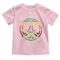 Rasta Jamaican Flag Peace Symbol Reggae Toddler T Shirt - Wonder Print Shop