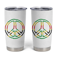 Rasta Jamaican Flag Peace Symbol Reggae Tumbler Cup - Wonder Print Shop