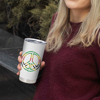 Rasta Jamaican Flag Peace Symbol Reggae Tumbler Cup - Wonder Print Shop