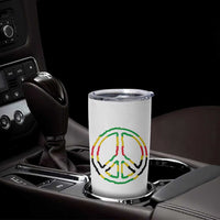 Rasta Jamaican Flag Peace Symbol Reggae Tumbler Cup - Wonder Print Shop