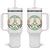 Rasta Jamaican Flag Peace Symbol Reggae Tumbler With Handle - Wonder Print Shop