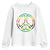 Rasta Jamaican Flag Peace Symbol Reggae Youth Sweatshirt - Wonder Print Shop