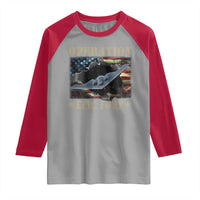 Operation Epic Fury Raglan Shirt Military Bomber Jet American Flag