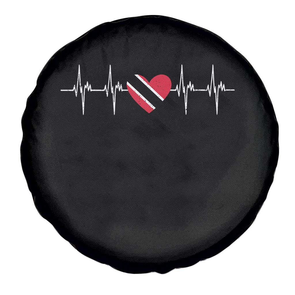 Trinidad And Tobago Heartbeat Trinidadian Flag Spare Tire Cover - Wonder Print Shop