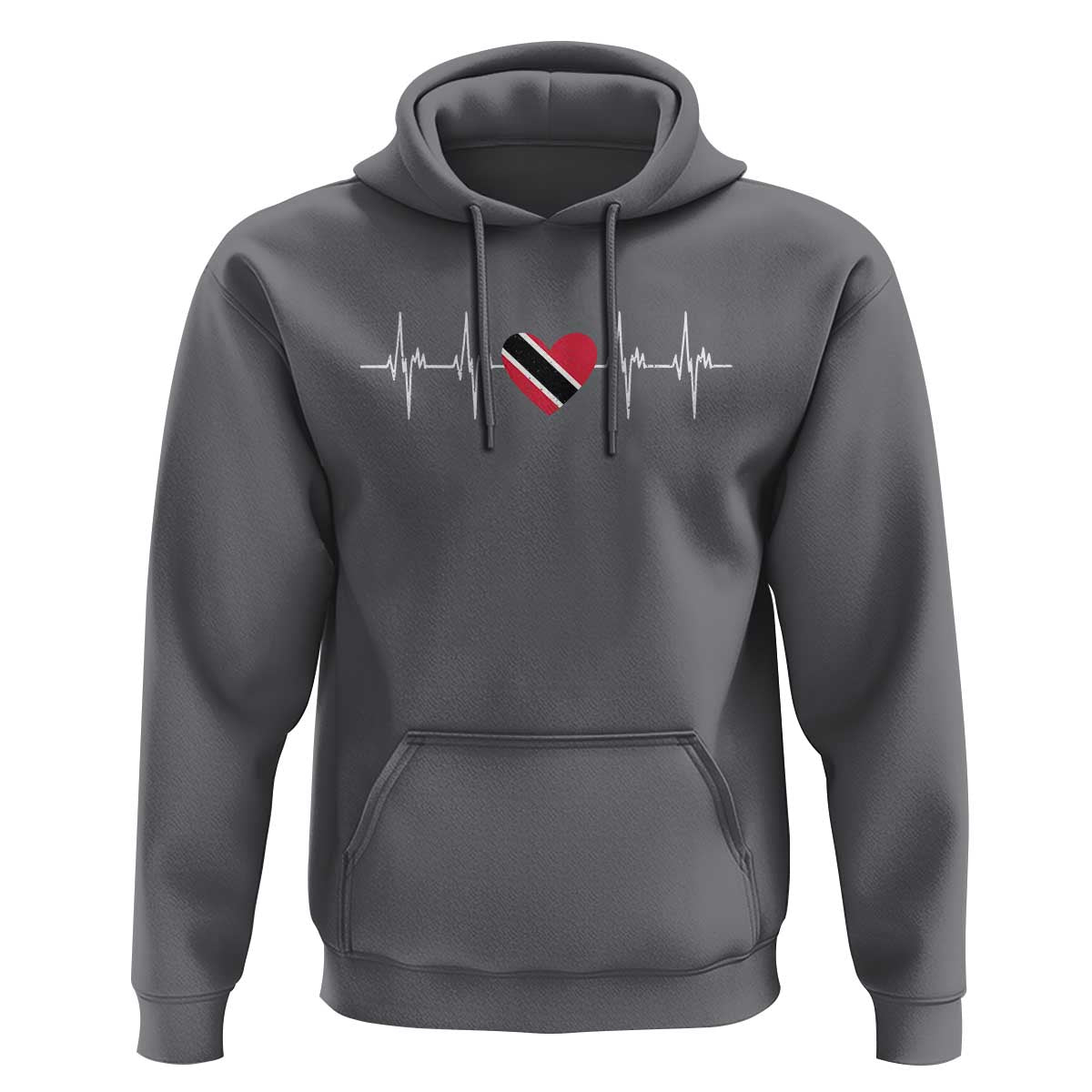 Trinidad And Tobago Heartbeat Trinidadian Flag Hoodie - Wonder Print Shop