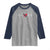 Trinidad And Tobago Heartbeat Trinidadian Flag Raglan Shirt - Wonder Print Shop