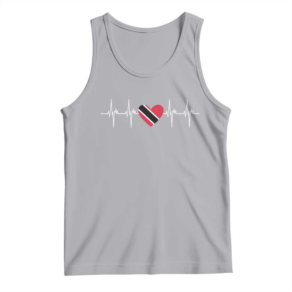 Trinidad And Tobago Heartbeat Trinidadian Flag Tank Top - Wonder Print Shop