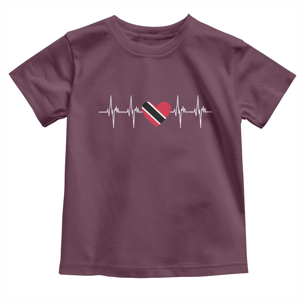Trinidad And Tobago Heartbeat Trinidadian Flag Toddler T Shirt - Wonder Print Shop