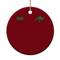 Kangaroo Australia Aus Team Aussie Athletic Jersey Style Ceramic Ornament