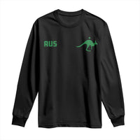 Kangaroo Australia Aus Team Aussie Athletic Jersey Style Long Sleeve Shirt