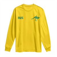 Kangaroo Australia Aus Team Aussie Athletic Jersey Style Long Sleeve Shirt