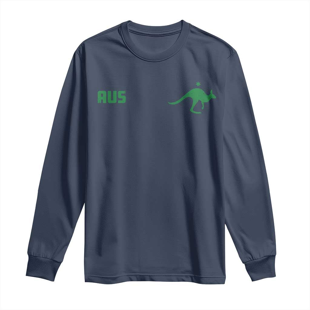 Kangaroo Australia Aus Team Aussie Athletic Jersey Style Long Sleeve Shirt