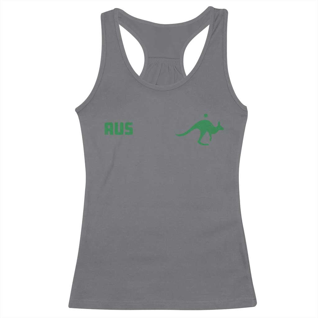 Kangaroo Australia Aus Team Aussie Athletic Jersey Style Racerback Tank Top