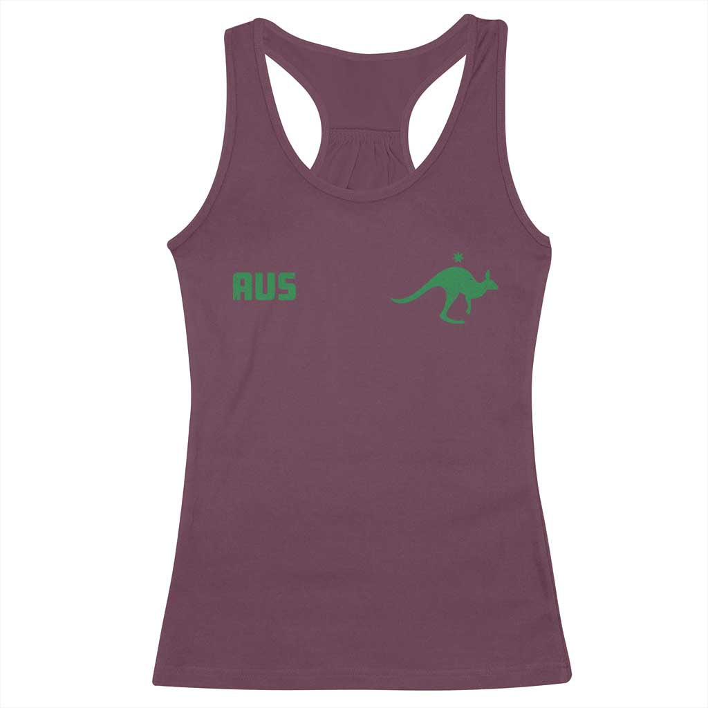Kangaroo Australia Aus Team Aussie Athletic Jersey Style Racerback Tank Top