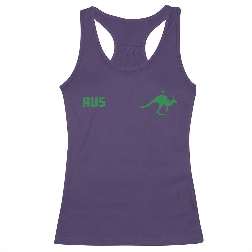 Kangaroo Australia Aus Team Aussie Athletic Jersey Style Racerback Tank Top
