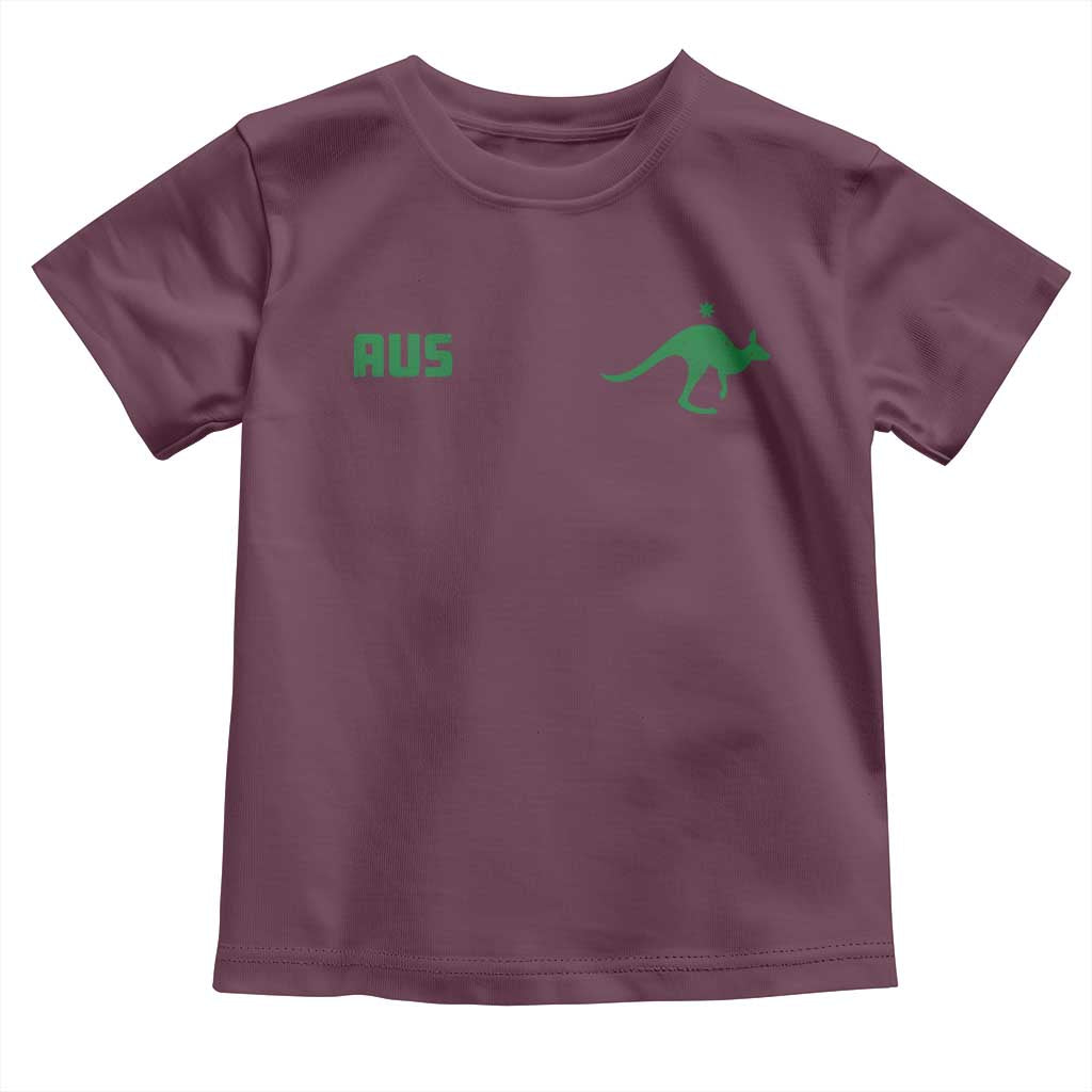 Kangaroo Australia Aus Team Aussie Athletic Jersey Style Toddler T Shirt