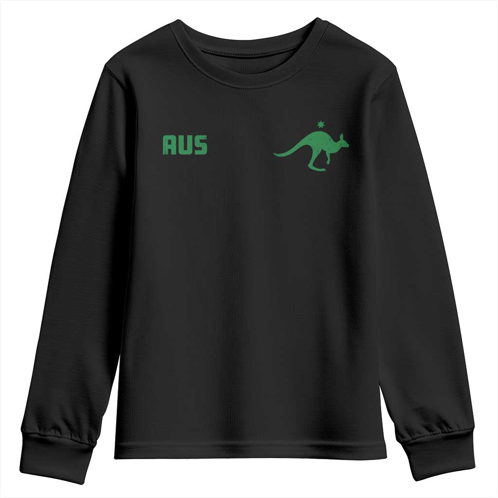 Kangaroo Australia Aus Team Aussie Athletic Jersey Style Youth Sweatshirt