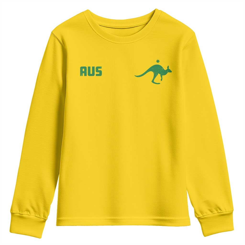Kangaroo Australia Aus Team Aussie Athletic Jersey Style Youth Sweatshirt