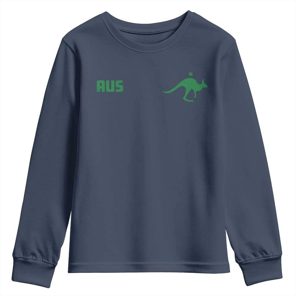 Kangaroo Australia Aus Team Aussie Athletic Jersey Style Youth Sweatshirt